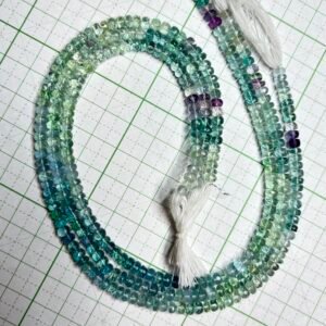 Fluorite Afghanistan, faceted Rondell, 4.5- 3.8mm, 32.5 cm