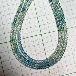 Fluorite, Afghanistan, faceted Rondell, 3-3.15mm, 32.5 cm