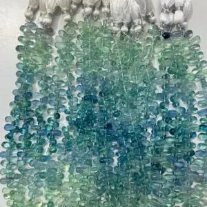 FLUORITE, SMOOTH DROPS, 15 cm