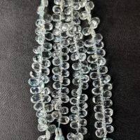 Aquamarine, 12cm, smooth pear, 5*7-7*9 mm