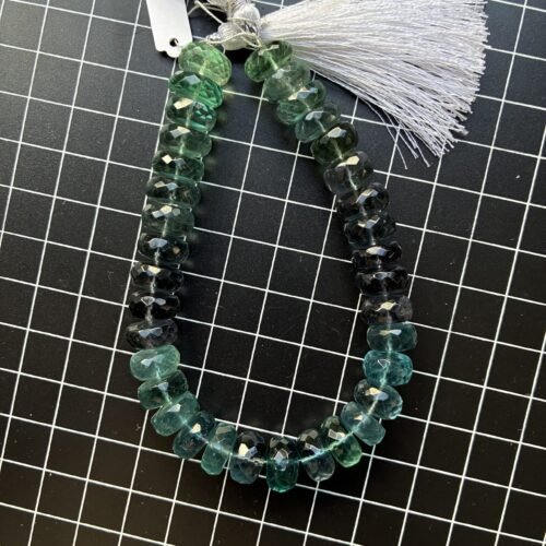 Fluorite Faceted Rondell