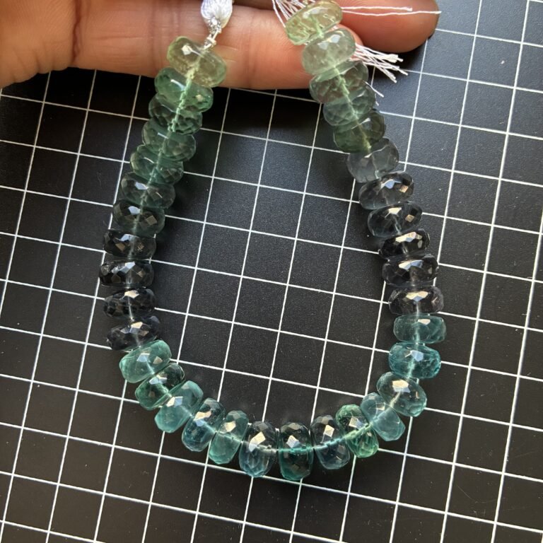 Fluorite Faceted Rondell