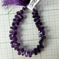 Amethyst Fancy faceted drop cut , 20 cm