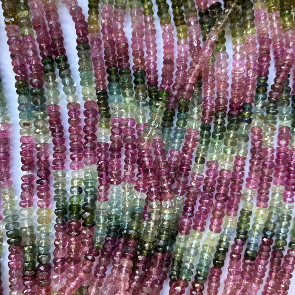 Tourmaline, Rondelle, 4 - 4.5 Mm, 32cm