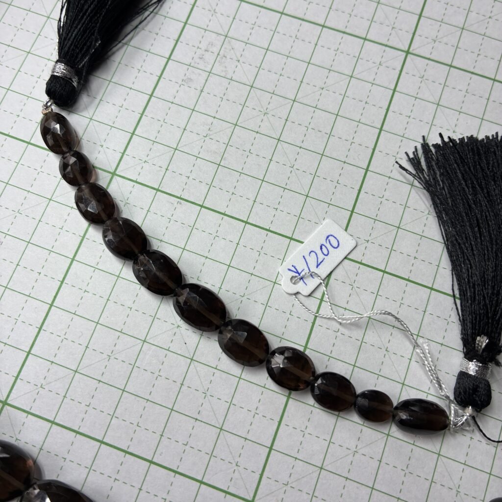 Smoky Quartz, Gradation, Faceted Oval Shape, 14.5*10*6 Mm-10*7*5