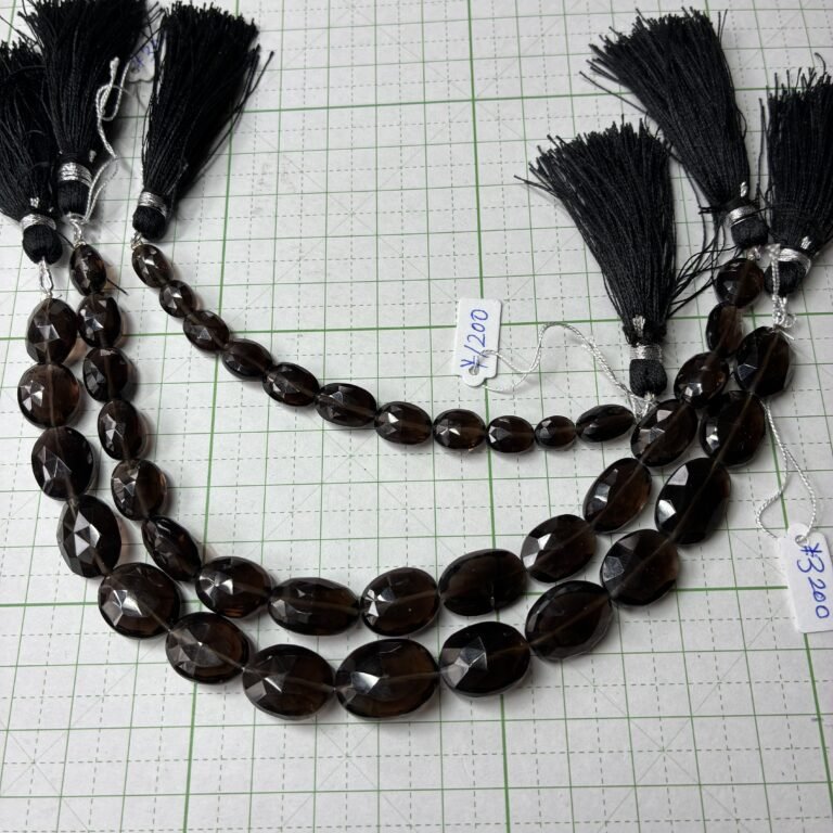 Smoky Quartz, Gradation, Faceted Oval Shape, 14.5*10*6 Mm-10*7*5