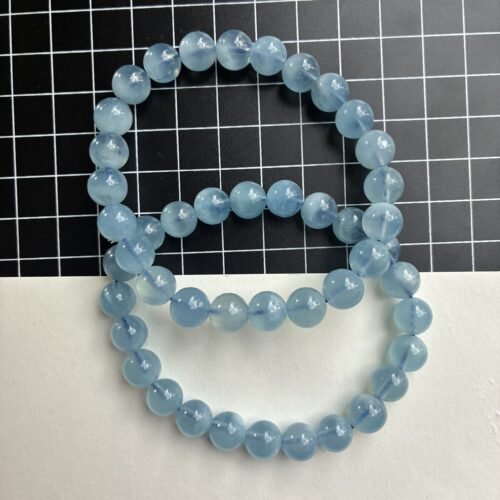 Aquamarine Bracelet, 8.5-9mm, 17cm