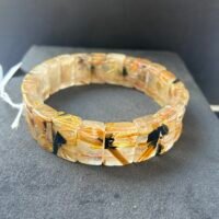Rutile Bracelet Black, 16x5.8mm, 18cm