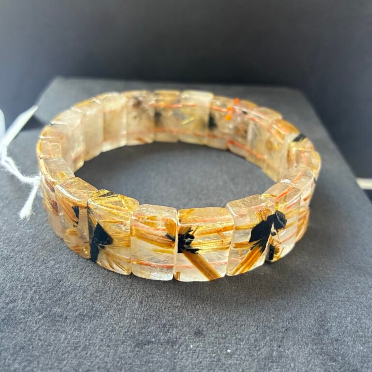Rutile Bracelet Black, 16x5.8mm, 18cm