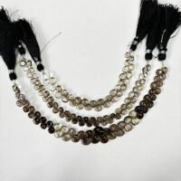 Smoky Quartz, AA+, smooth heart, 6*7-7*8 mm