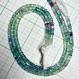 Fluorite Afghanistan, faceted Rondell, 4.5- 3.8mm, 32.5 cm