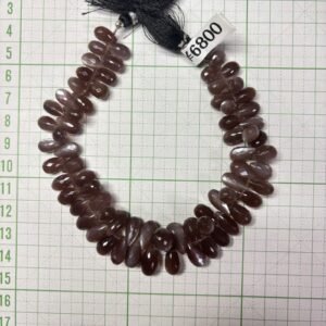 Chocolate moon stone, M size, 22 cm, 13*8 mm