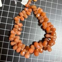 Peach moonstone, 21cm, m size, 12*7.5 mm