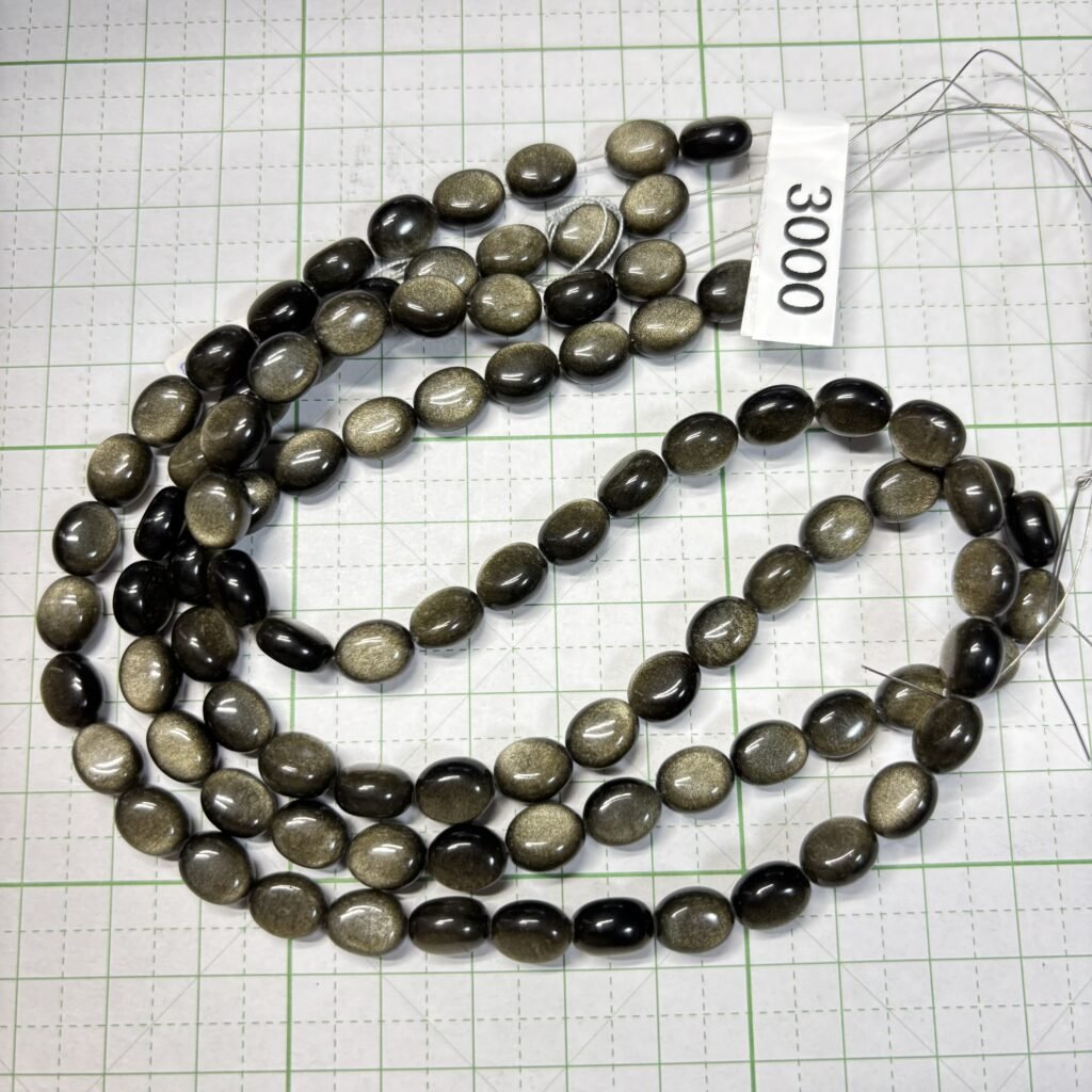 Obsidian Oval, 44 Cm, 8*6.6*5.3 MM