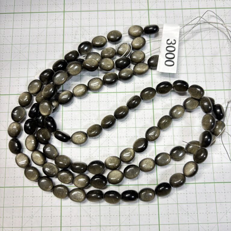Obsidian Oval, 44 Cm, 8*6.6*5.3 MM