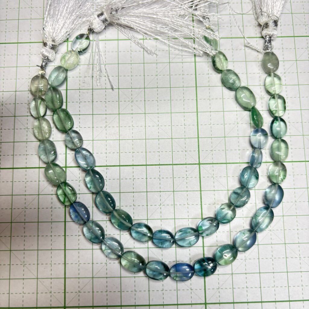 Fluorite, Oval Shape, 21 Cm, 8.3*6.6 *4 MM