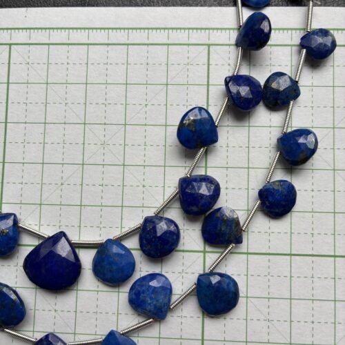 Lapis Faceted Maroon 24cm