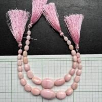 Pink opal, 22Cm ,24x15mm-7.5x6x2.3