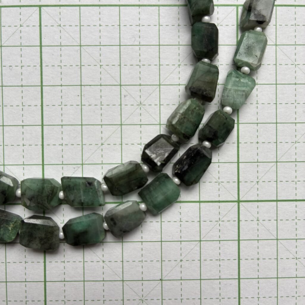 Emerald Faceted Nuggets