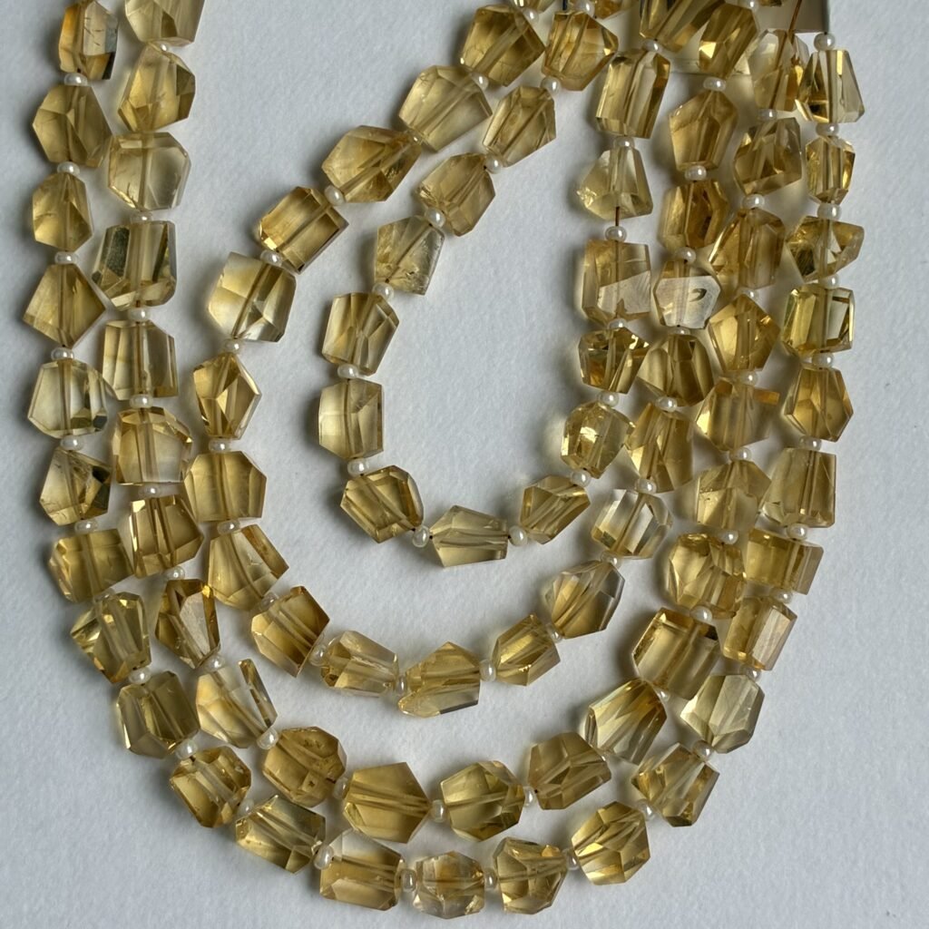 Lemon Quartz 22cm 7.5x6mm