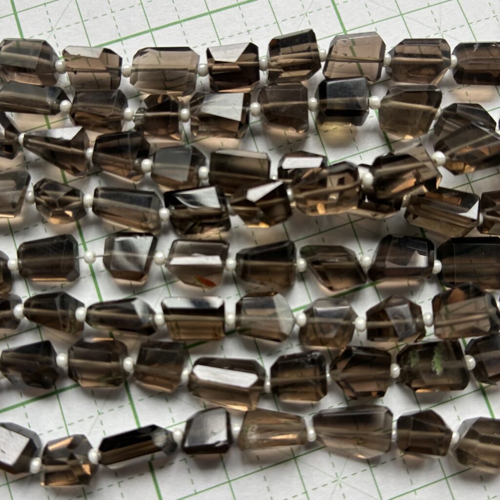 Smoky Quartz, Tumble , 8*6mm,40 cm