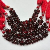 Garnet Drops Faceted