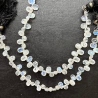 Rainbow moonstone Faceted Drops