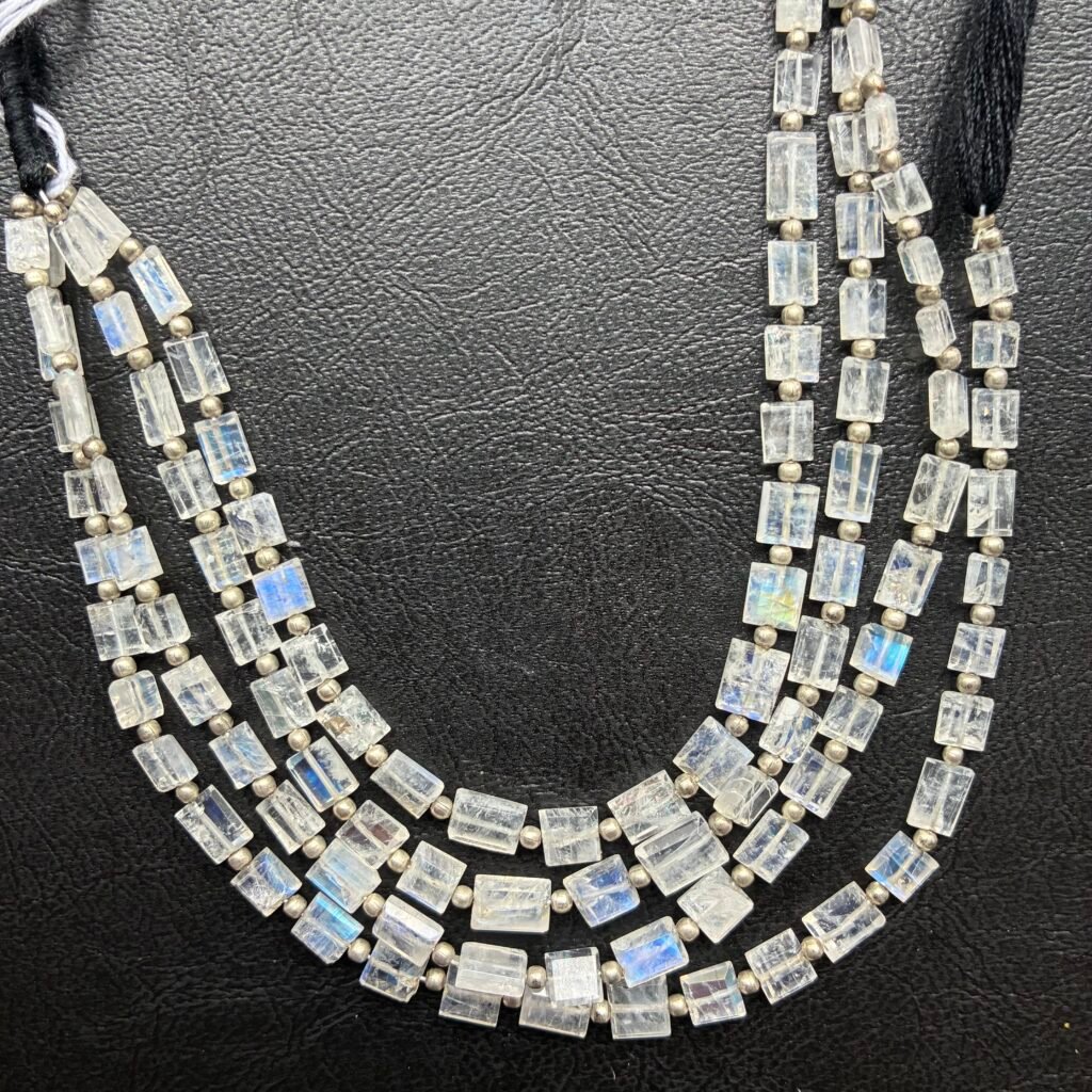 Rainbow Moonstone, Cuboid, 20cm, 7*6*4mm