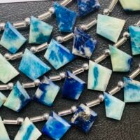 Afganite fancy shape, 19 beads, 20 cm