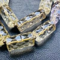 Mix Gemstone Tubelite, 10 Beads, 16.2*11- 17.8*7.85mm