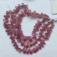 Pink Ruby Smooth Pear, 18 cm, 6.16*5*2.8mm