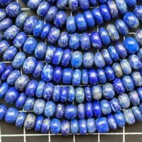 Lapis Smooth Rondell, 21 cm , 6.5-7 mm