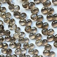 Smoky Quartz Pear,23Cm, 8*6*4Mm