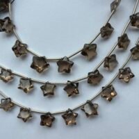 Smoky Quartz Concave Cut Star, 22cm, 8*8mm