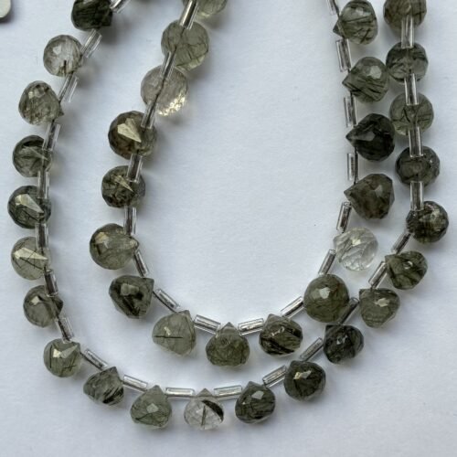Green Rutile Onion, 22cm, 6*6mm