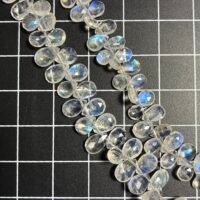 Rainbow Moonstone, Faceted Pear, 23 Cm, 6*4*2.5mm