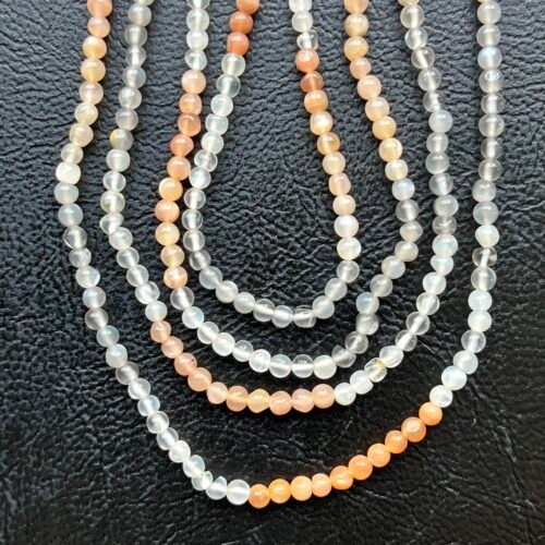 Multi Moonstone, Smooth Round, 35 Cm, 3 MM