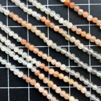 Multi Moonstone, Smooth Round, 35 Cm, 3 MM