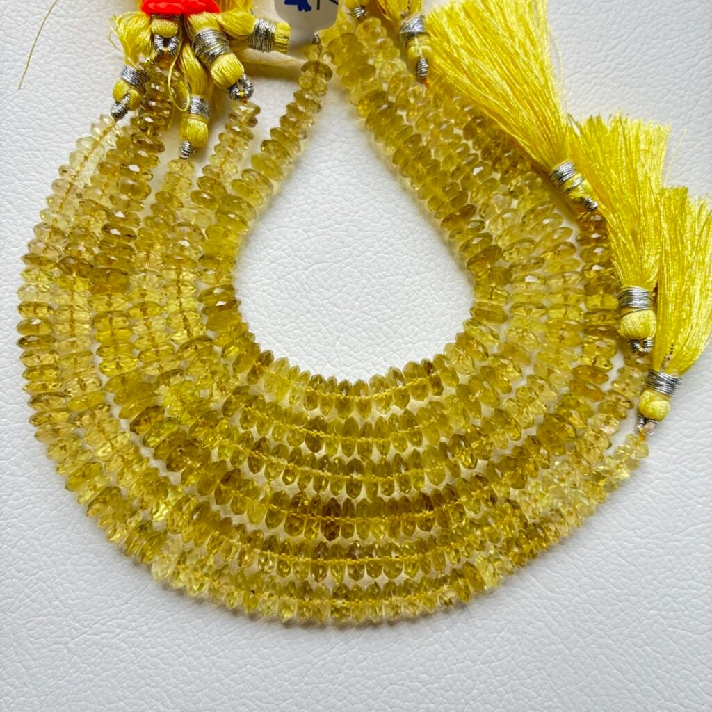 Lemon Quartz , Rondell,21Cm