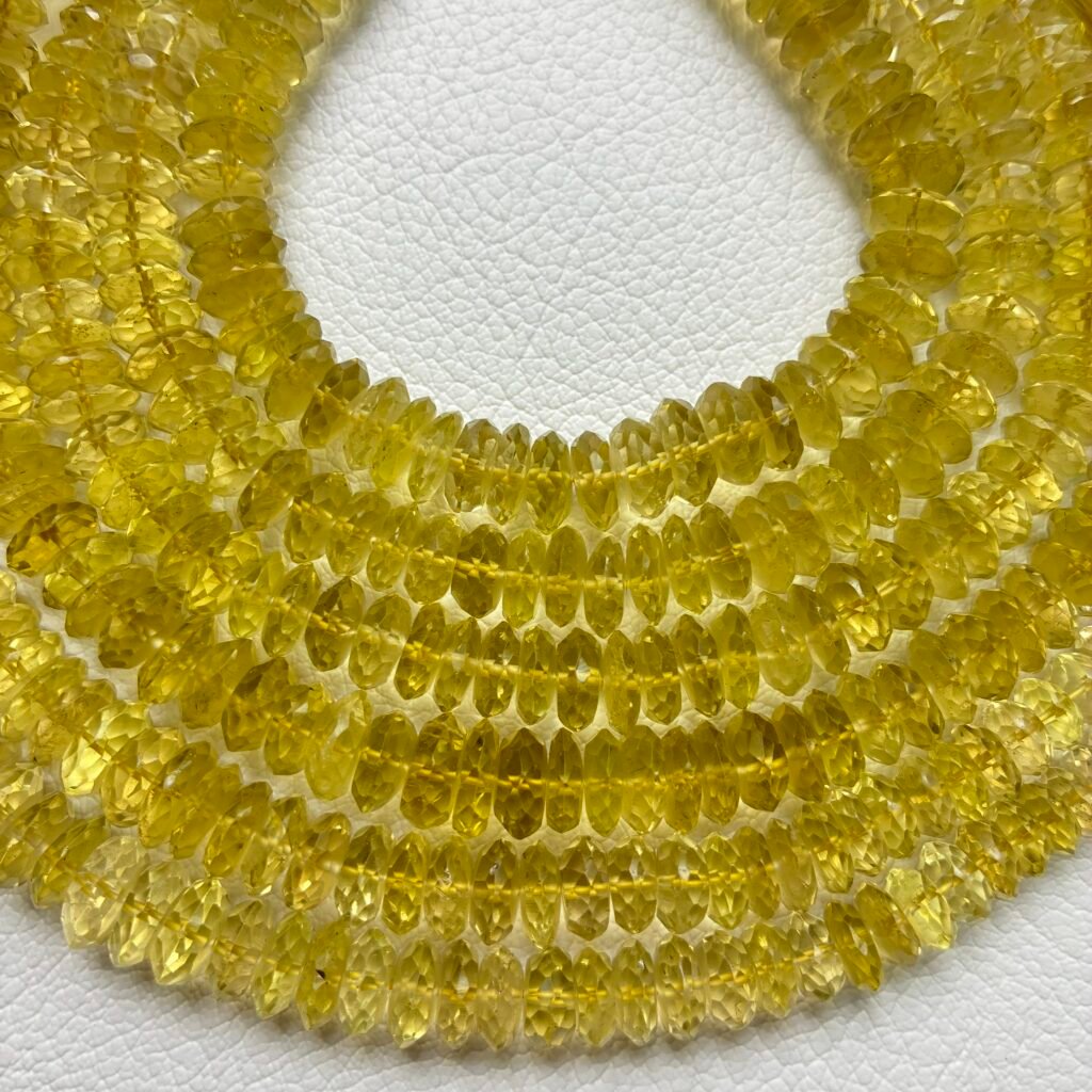 Lemon Quartz , Rondell,21Cm