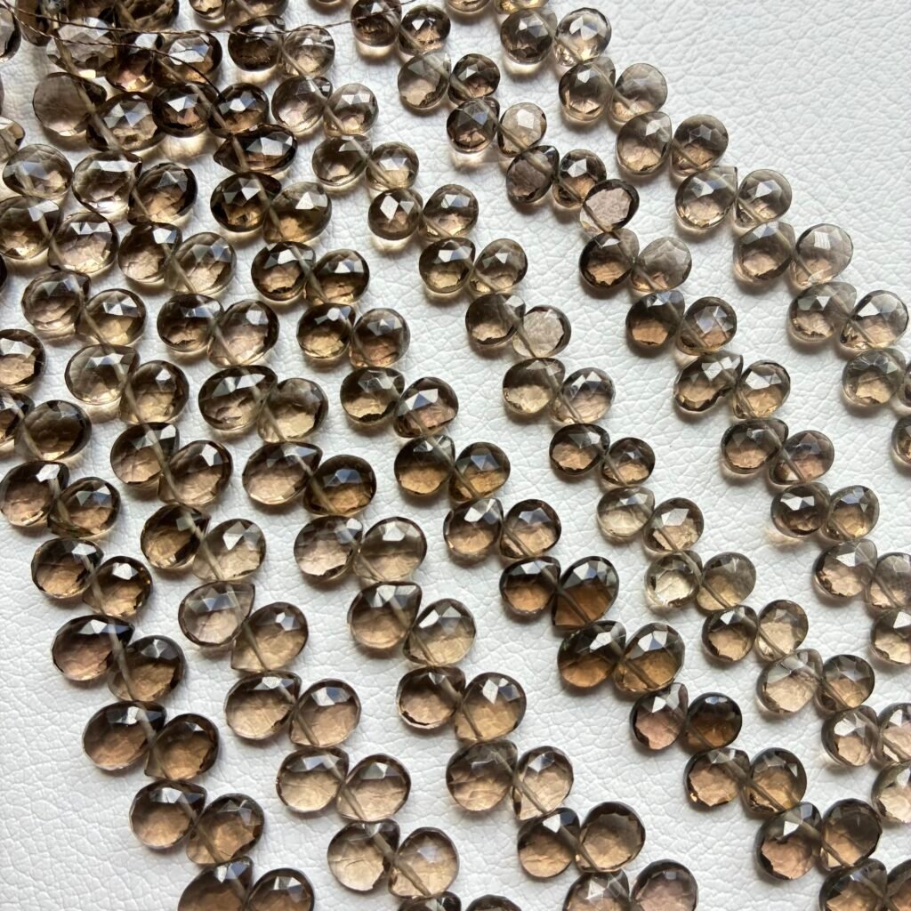 Smoky Quartz, M size, Pear, 22Cm, 7.6*6 mm- 7*5.4 mm