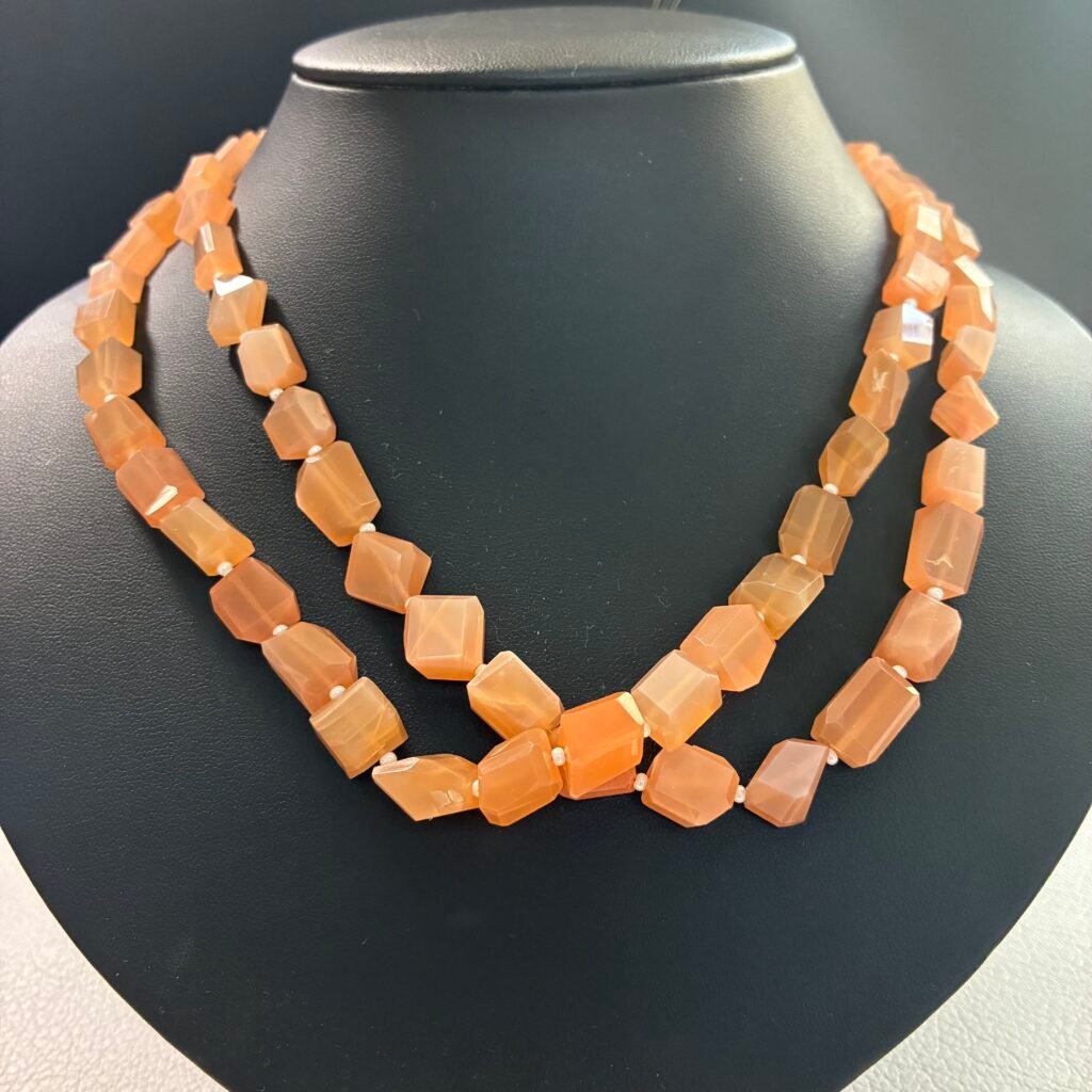 Peach Moonstone, Tumble , 21Cm