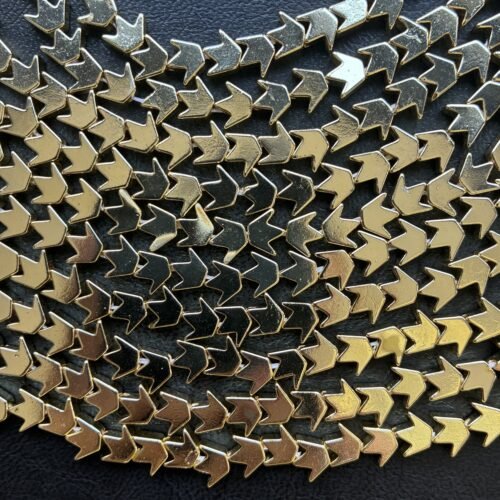 Hematite, Gold Crown, 8*6 Mm, 40 CM