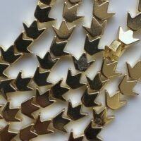 Hematite, Gold Crown, 8*6 Mm, 40 CM