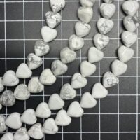 Howlite Heart, Small, 8.7*8.7mm, 38 MM