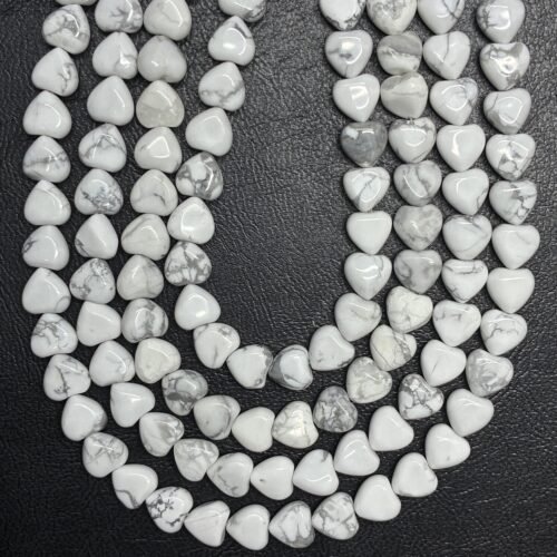 Howlite Heart, Small, 8.7*8.7mm, 38 MM
