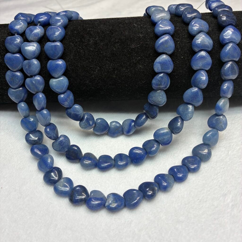 Blue Aventurine, Heart, 10.5*11mm, 38 CM