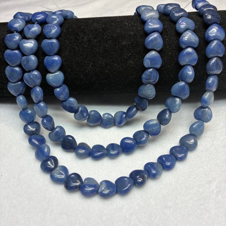 Blue Aventurine, Heart, 10.5*11mm, 38 CM