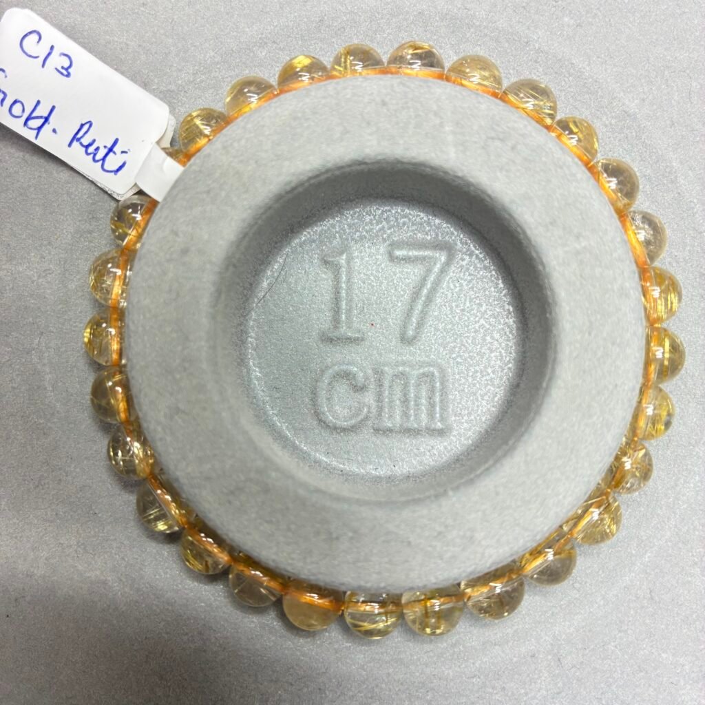 Golden Rutile Bracelet, 6.5-7mm, 17cm