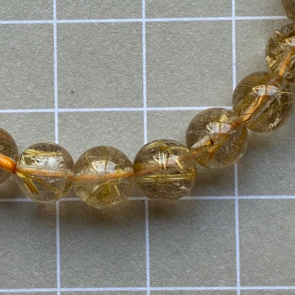 Golden Rutile Bracelet, 6.5-7mm, 17cm